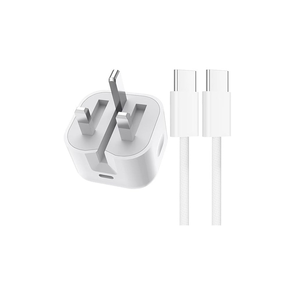 Tortoise Look Apple iPhone 15 Pro Max 20 W USB Type - C Power Adapter Charger, White