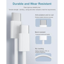 Tortoise Look Apple iPhone 15 Pro Max 20 W USB Type - C Power Adapter Charger, White