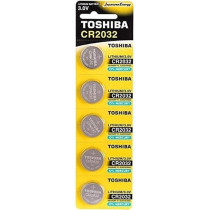 Toshiba Cr2032 3V Lithium Coin Cell Battery, Pack Of 5