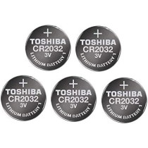 Toshiba Cr2032 3V Lithium Coin Cell Battery, Pack Of 5