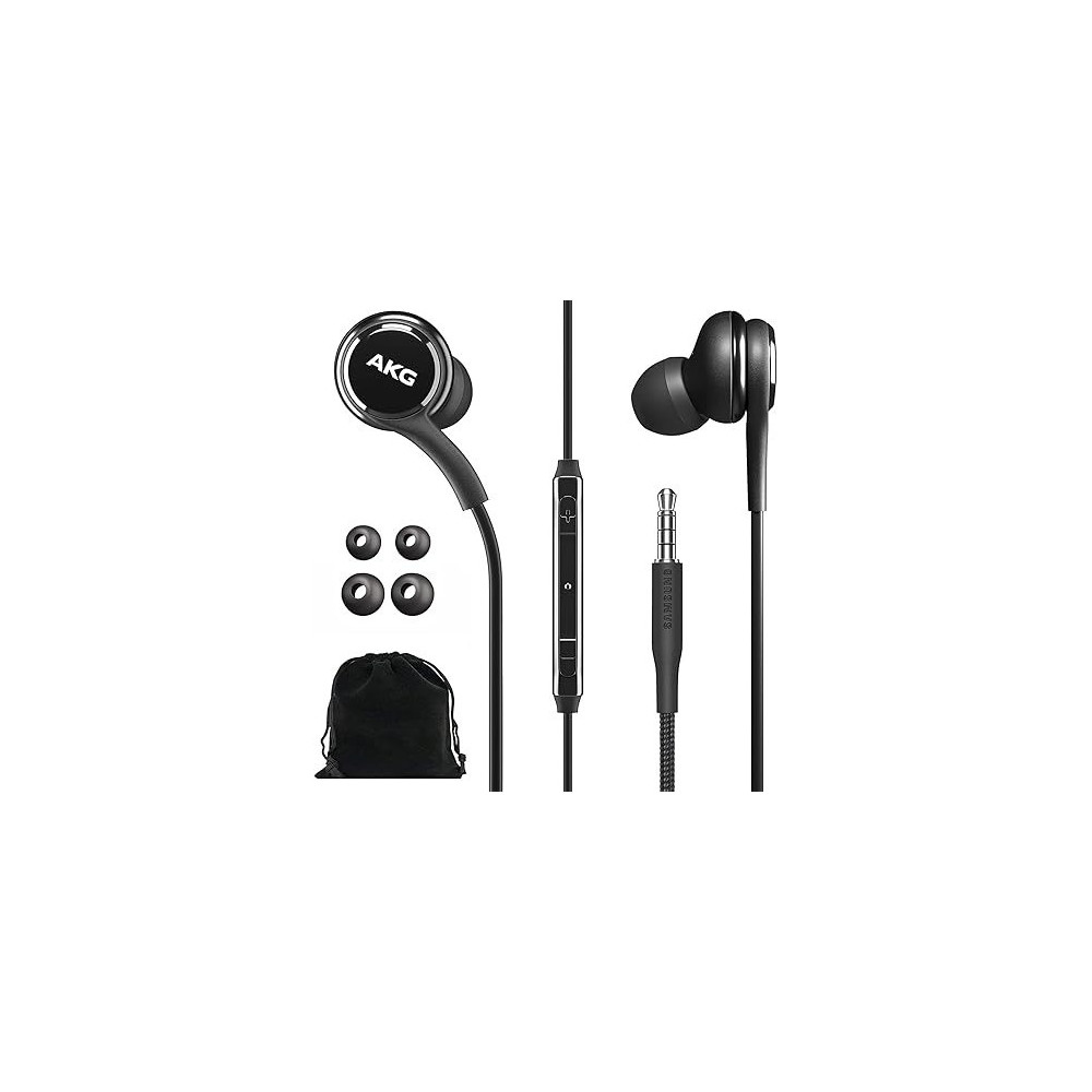 Samsung Akg Wired Earbuds Original 3.5mm In-Ear Earbud Headphones, Black