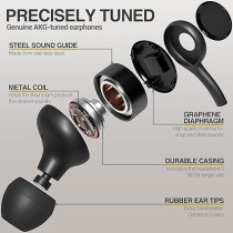 Samsung Akg Wired Earbuds Original 3.5mm In-Ear Earbud Headphones, Black