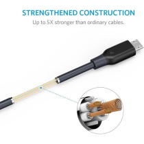 Anker Powerline Micro USB (91 Cm) Durable Charging Cable, With Aramid Fiber And 5000 Plus Bend Lifespan For Samsung, Nexus, LG, Motorola, Android Smartphones And More