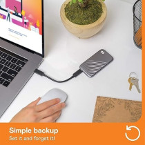 Western Digital 1TB My Passport SSD External Portable Drive, Gray, Up To 1050 Mb/S, BAGF0010BGY-WESN