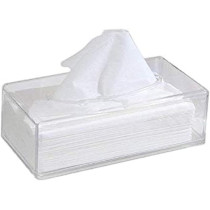 Beauenty Acrylic Clear Rectangular Tissue Holder