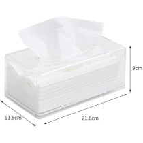 Beauenty Acrylic Clear Rectangular Tissue Holder
