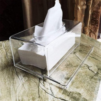 Beauenty Acrylic Clear Rectangular Tissue Holder
