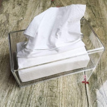 Beauenty Acrylic Clear Rectangular Tissue Holder