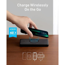 Anker Wireless Power Bank 10,000Mah PD, Powercore Iii Wireless Portable Charger With Qi-Certified 10W Wireless Charging And 18W Usb-C Quick Charge For Iphone 12, Pro, Pro Max, 11, Pro, Ipad