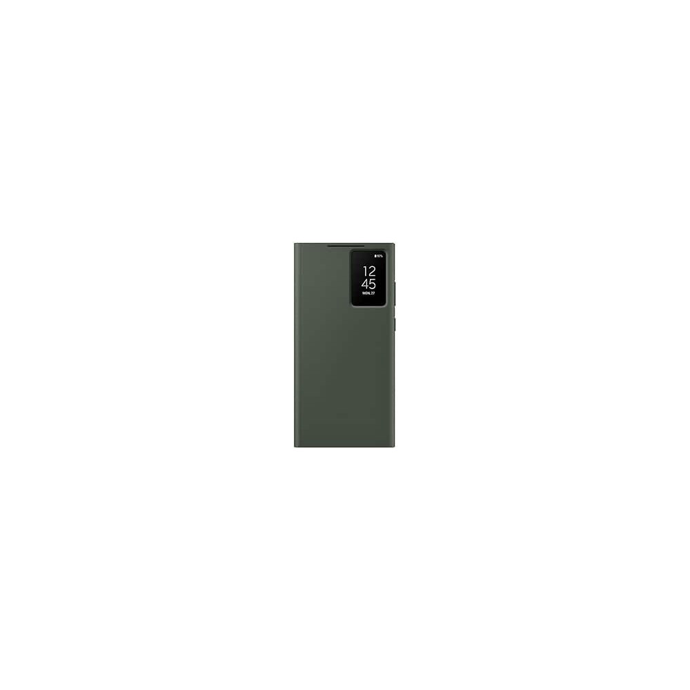 Samsung Galaxy S23 Ultra Smart View Wallet Case, Dark Green