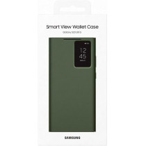 Samsung Galaxy S23 Ultra Smart View Wallet Case, Dark Green