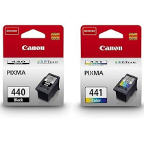 Canon 440 Black and 441 Tricolor Ink Cartridges for Printer