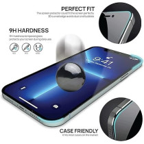 Platinum Glass Screen Protector for iPhone 13 Ultra High Transparent, Anti-scratch, Anti-Fingerprint, 9H Tempered Glass (13/13 Pro)