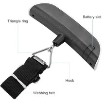 Hztyyier Digital Luggage Scale, LCD Display Portable Handheld Baggage Scale with Hook for Travel, Suitcase or Carry Bag, 110 Pounds