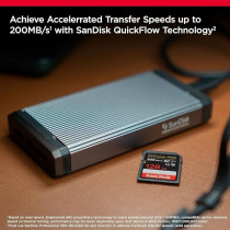 SanDisk 128GB Extreme PRO SDXC Card Plus RescuePRO Deluxe, up To 200MB/s, UHS I, Class 10, U3, V30 SDSDXXD 128G GN4IN, Black