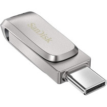 SanDisk Ultra 1TB Dual Drive Luxe Type-C 400MB/s USB 3.2 Gen 1, Silver, SDDDC4-1T00-G46