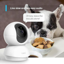 TP-Link Tapo Pan/Tilt Security Camera for Baby Monitor, Pet Camera w/Motion Detection, 1080P, 2-Way Audio, Night Vision, Cloud & SD Card Storage, Works with Alexa And Google Home ( C200)