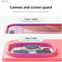 Elago Liquid Silicone For iPhone 16 Pro Max Case Cover Full Body Protection, Shockproof, Slim, Anti-Scratch Soft Microfiber Lining, Pink