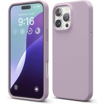 Elago Liquid Silicone For iPhone 16 Pro Max Case Cover Full Body Protection, Shockproof, Slim, Anti-Scratch Soft Microfiber Lining, Soft Purple