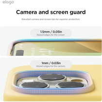 Elago Liquid Silicone For iPhone 16 Pro Max Case Cover Full Body Protection, Shockproof, Slim, Anti-Scratch Soft Microfiber Lining, Yellow