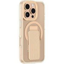 Amazing Thing Titan Pro Mag Holder Drop Proof 3 In 1 Multifunctional For iPhone 16 Pro Grip Strap, Phone Stand, Case Cover Compatible With Magsafe, Desert Titanium