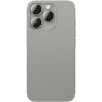 Amazing Thing iPhone 16 Pro And iPhone 16 Pro Max Camera Lens Protector Supreme Tempered Glass Aluminum Ar Lens Defender, Titanium Grey