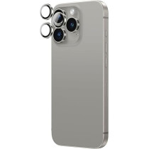 Amazing Thing iPhone 16 Pro And iPhone 16 Pro Max Camera Lens Protector Supreme Tempered Glass Aluminum Ar Lens Defender, Titanium Grey