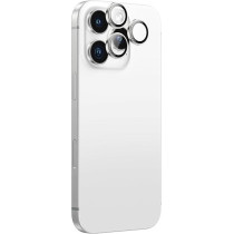 Amazing Thing iPhone 16 Pro And iPhone 16 Pro Max Camera Lens Protector Supreme Tempered Glass Aluminum Ar Lens Defender, Silver