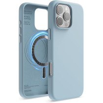 Elago Magnetic Liquid Silicone For iPhone 16 Pro Max Case Cover Compatible With Magsafe Shockproof, Sky Blue
