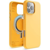 Elago Magnetic Liquid Silicone For iPhone 16 Pro Max Case Cover Compatible With Magsafe Shockproof, Sunshine