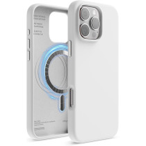 Elago Magnetic Liquid Silicone For iPhone 16 Pro Max Case Cover Compatible With Magsafe Shockproof, White