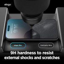 Elago Tempered Glass Designed For iPhone 16 Plus Screen Protector, 1 Pack With Easy Installation Tray