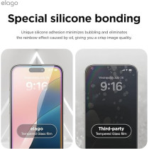 Elago Tempered Glass Designed For iPhone 16 Plus Screen Protector, 1 Pack With Easy Installation Tray