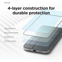 Elago Tempered Glass Designed For iPhone 16 Pro Screen Protector, 1 Pack With Easy Installation Tray