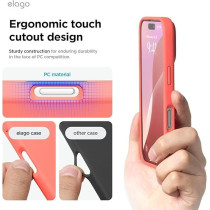 Elago Liquid Silicone For iPhone 16 Pro Case Cover Full Body Protection, Shockproof, Slim, Anti-Scratch Soft Microfiber Lining, Pomelo Pink