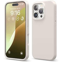 Elago Liquid Silicone For iPhone 16 Pro Case Cover Full Body Protection, Shockproof, Slim, Anti-Scratch Soft Microfiber Lining, Stone