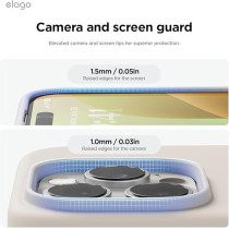 Elago Liquid Silicone For iPhone 16 Pro Case Cover Full Body Protection, Shockproof, Slim, Anti-Scratch Soft Microfiber Lining, Stone