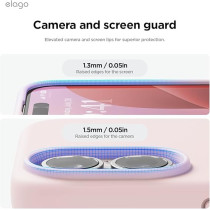Elago Liquid Silicone For iPhone 16 Plus Case Cover Full Body Protection, Shockproof, Slim, Anti-Scratch Soft Microfiber Lining, Lovely Pink