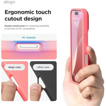 Elago Liquid Silicone For iPhone 16 Plus Case Cover Full Body Protection, Shockproof, Slim, Anti-Scratch Soft Microfiber Lining, Pink