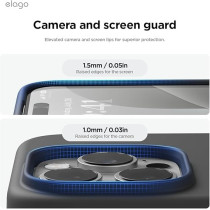 Elago Liquid Silicone For iPhone 16 Pro Max Case Cover Full Body Protection, Shockproof, Slim, Anti-Scratch Soft Microfiber Lining, Black