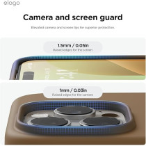 Elago Liquid Silicone For iPhone 16 Pro Max Case Cover Full Body Protection, Shockproof, Slim, Anti-Scratch Soft Microfiber Lining, Brown