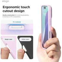 Elago Liquid Silicone For iPhone 16 Pro Max Case Cover Full Body Protection, Shockproof, Slim, Anti-Scratch Soft Microfiber Lining, Light Lilac
