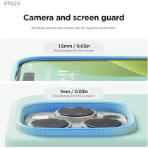 Elago Liquid Silicone For iPhone 16 Pro Max Case Cover Full Body Protection, Shockproof, Slim, Anti-Scratch Soft Microfiber Lining, Mint