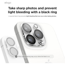 Elago Iphone 16 Pro And Iphone 16 Pro Max Camera Lens Protector Supreme Tempered Glass, Clear