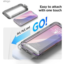 Elago Tempered Glass Designed For Iphone 16 Pro Max Screen Protector, 1 Pack With Easy Installation Tray