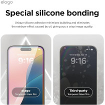 Elago Tempered Glass Designed For Iphone 16 Pro Max Screen Protector, 1 Pack With Easy Installation Tray