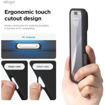 Elago Liquid Silicone For Iphone 16 Case Cover Full Body Protection, Shockproof, Slim, Anti-Scratch Soft Microfiber Lining, Black