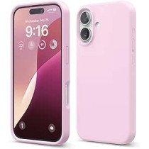 Elago Liquid Silicone For Iphone 16 Case Cover Full Body Protection, Shockproof, Slim, Anti-Scratch Soft Microfiber Lining, Hot Pink