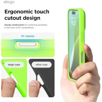 Elago Liquid Silicone For Iphone 16 Case Cover Full Body Protection, Shockproof, Slim, Anti-Scratch Soft Microfiber Lining, Lime Green