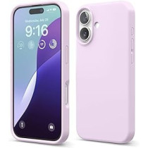 Elago Liquid Silicone For Iphone 16 Case Cover Full Body Protection, Shockproof, Slim, Anti-Scratch Soft Microfiber Lining, Light Lilac
